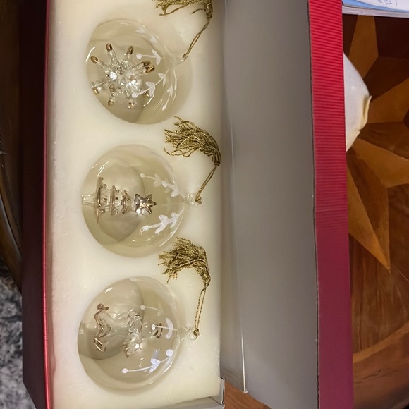 Lenox Crystal Windsor Ornaments  set of 3 - Picture 1 of 11